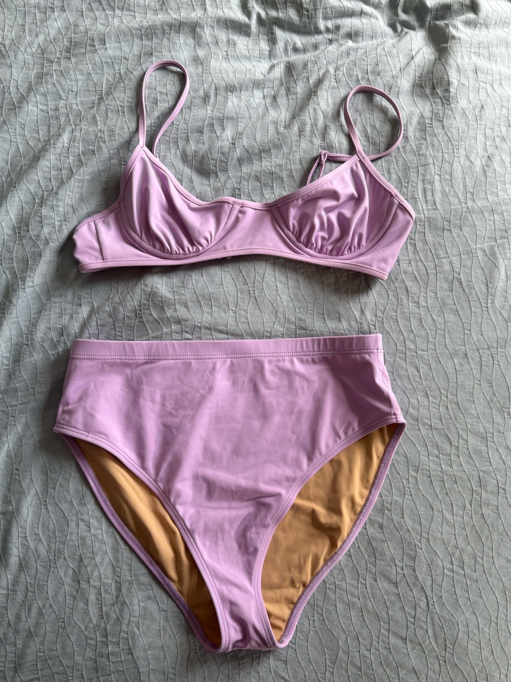 Nu Swim High-Waist Lilac Bikini